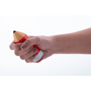 Balle anti-stress en forme de crayon - couleur rouge - 20.8 gr_3