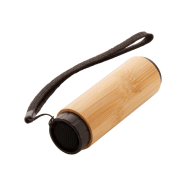 Lampe de poche en bambou - aluminium avec LED COB et dragonne - inclut 3 piles AAA_3