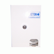 Monnayeur de douche / Monnayeur lave-linge / Monnayeur sanitaire - borne inox avec monnayeur jeton à clé et boîte récupératrice_3