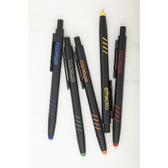 Stylo à bille stylet en aluminium - grip, embout en caoutchouc, gravure colorée, tube plastique_3