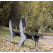 Banc public Cantábrico UM381 - piètement en fonte ductile traité anticorrosion avec lattes en bois tropical_3