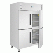 Double armoire réfrigérée positive GN 4 portillons série G 1200L PG053 Polar_3