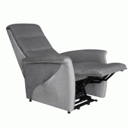 FAUTEUIL RELAX RELEVEUR ÉLECTRIQUE PERSAN TISSU GRIS FONCÉ / GRIS CLAIR_3