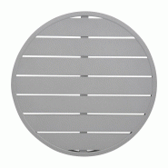 Plateau de table rond en aluminium gris clair 580 mm | Bolero - FX038_3