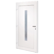 Vidaxl porte d'entrée anthracite 108x208 cm pvc 3157088_3