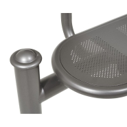 Banc acier Estoril Agora - Réf : 209321.Gpro - robuste et design avec pommeaux décoratifs_3