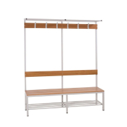 Banc métallique à piètements - Différents formats et dimensions - Modèles pliants, avec patères ou tubes ronds/carrés_3