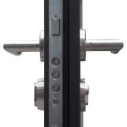 Vidaxl porte d'entrée anthracite 100x200 cm aluminium 3190563_3