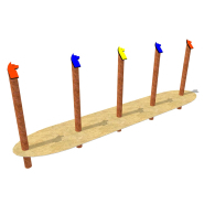 Parcours agility complet avec 12 éléments pour chiens – Équipements détaillés avec dimensions_3