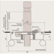 Mosolib1 - potelets de ville rabattables solibloc - slg signalisation - diamètre disponible : ø 76mm, ø 114mm_3