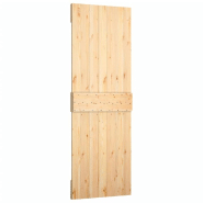 Vidaxl porte coulissante et kit de quincaillerie 70x210 cm pin massif 3203157_3