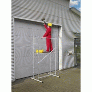 Échafaudage aluminium HobbyStep H4 HAILO - hauteur de travail 4 m - léger, mobile, montage rapide, norme E85-200_3