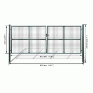 Vidaxl portillon maille 415 x 200 cm / 400 x 150 cm 141391_3