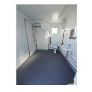 Bungalow de chantier sanitaire 20 pieds - bureau modulaire avec WC, lavabo et vasistas_3