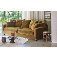 Canapé 3 places Blagnac 206 cm - Home Spirit - Confort plumes et finition tapissière_3