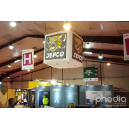 Cube publicitaire gonflé à l'hélium en PVC - personnalisable avec marques, logos, messages ou images - tailles sur mesure_3