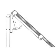 Support de fixation Uniteck pour panneau solaire 150W - Inclinaison réglable 0°-90° - Fabriqué en France_3