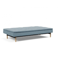 Canapé design Dublexo Stem convertible lit 115x210 cm - pieds obus - tissu Soft Indigo - confort absolu_3