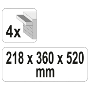 Yato boîte à outils avec 4 tiroirs 52x21,8x36 cm 434403_3