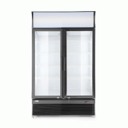 Armoire réfrigérée avec caisson lumineux 2portes vitrées 618L ARKTIC HENDI_3