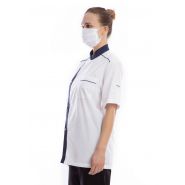 Veste de cuisine mixte - modèle Cagnes - manches courtes ou longues - personnalisable - Made in France_4