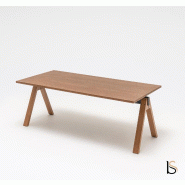 Bureau individuel Viga - MDD - Non, 160, Placage chêne naturel_3