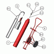 Extincteur professionnel CO2 adapté aux environnements industriels