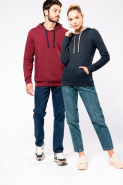 Sweat-shirt à capuche bicolore pour homme - Réf: K446 - Marque Kariban - 80% coton peigné / 20% polyester_3