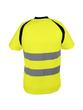 T-shirt jaune haute visibilité - 100% polyester bird-eye 150 g/m² - Bandes rétro-réfléchissantes_3
