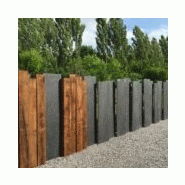 Traverses bois massif en chêne pour décoration de jardin