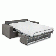 Canapé lit 4 places DREAMER - Convertible express 160x197x16 cm - Tissu NEO gris silver - Matelas Excellence Literie inclus_3