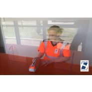 Hygiaphone mobile en plastique - Protection de comptoir en PMMA incolore ou PETG pour commerçants_3