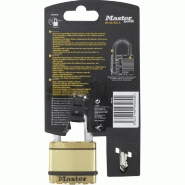 Cadenas à clé MASTER LOCK - acier laminé - anse endurcie - haut niveau de sécurité - garantie 75 ans_3