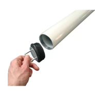 Cendrier sur pied Potelet-Cigarette - Contenance 3000 mégots - Tube acier Ø 76 mm et aluminium moulé_3