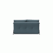 Innovation Living - Canapé design Cubed 02 Chrome convertible 200x140 cm - Tissu Vivus Dusty Blue_3