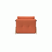 Fauteuil convertible design Innovation Living - Sofabed Cubed 02 Wood - Argus Rust - Lit 200x90 cm_3