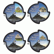 Magnet personnalisé moulin à vent - MDF, folio magnétique et carton - Diamètre 76 mm - Fabriqué en France_3