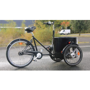 Triporteur Nihola Low Single (musculaire) - maniable et compact avec malle cylindrique_3