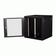 VALUE Boîtier mural 19 pouces 12U, 600 x 600 mm, noir, kit à assembler_3