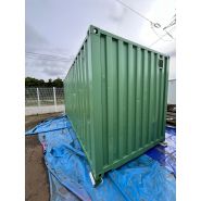 Container 20 pieds stockage avec rideau alu isolé en façade_4