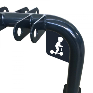 Parking en acier personnalisable pour trottinettes - Jusqu'à 10 places - Design soigné et sécurisé_3