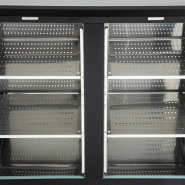 Arrière-bar avec 2 portes et 4 tiroirs série U - 698 litres | Polar - GL456_3