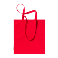Tote bag en coton biologique - longues poignées - 100% coton biologique 140 g/m² - couleur rouge_3