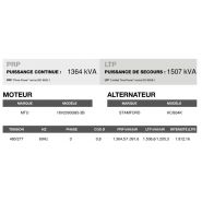 At-1500 60 Hz triphasé - Groupe électrogène en container Inmesol - 1.506,6 kVA - Moteur MTU et Alternateur Stamford_3
