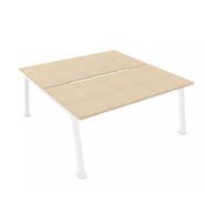 Bureau open space - Partage - Kollori - Bench 2 personnes avec plateau mélaminé et piétement métal en A_3