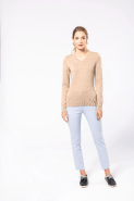 Pull col V femme - Réf: K966 - Kariban - coupe cintrée - 290 g/m² - Disponible en plusieurs tailles et couleurs_3