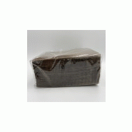 Serviettes de table ouate 2 plis 40x40cm saten chocolat- carton de 2400_3
