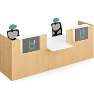 Banque d'accueil moderne et lumineuse - IMAGE avec personnalisation et design contemporain_3