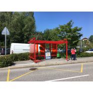 Abri fumeurs - solide et fonctionnel avec options personnalisables et matériaux de qualité_3