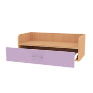 Étagère murale à tiroir - Réf. BU.EM - Structure PPM 19mm et façade MDF 16mm - Dimensions L800mm x H280mm x P376mm_3
